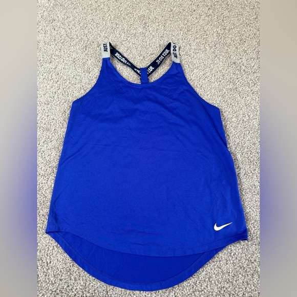 Nike Tops - Like new Nike “Just Do It” Racerback Tank – Size Small royal electric blue